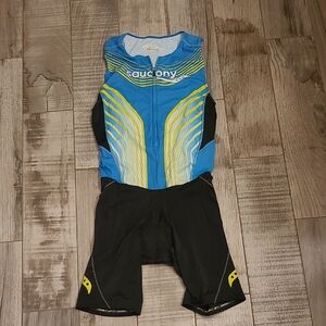 Saucony Blue and Black Performance Suit